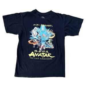 Avatar Anime T-Shirt The Last Airbender Manga Mens M Black